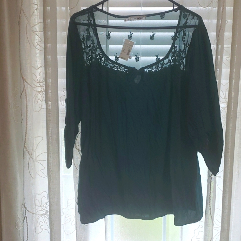 Maurices NWT Plus size 2 (20-22w) Teal top